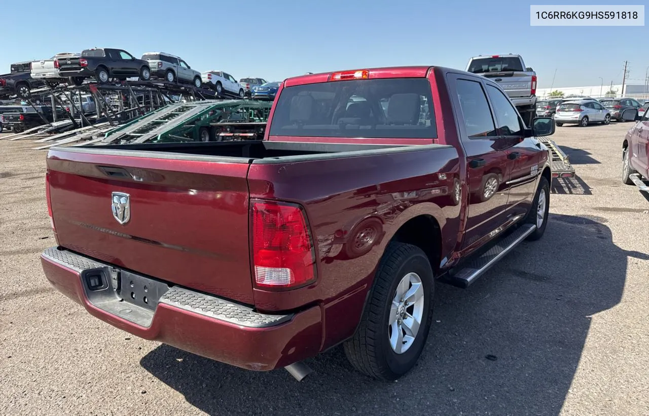 2017 Ram 1500 St VIN: 1C6RR6KG9HS591818 Lot: 74814724