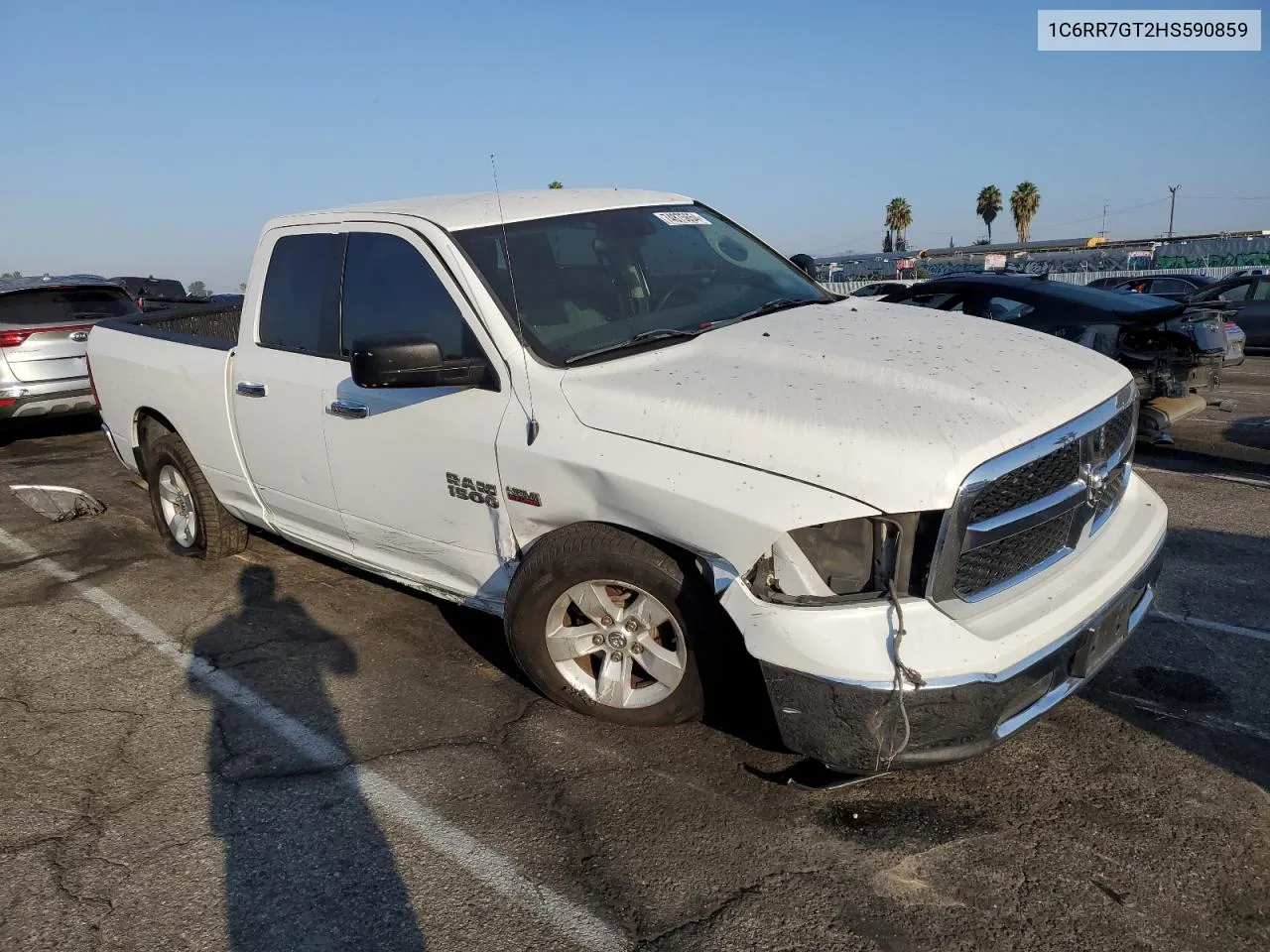 2017 Ram 1500 Slt VIN: 1C6RR7GT2HS590859 Lot: 74875654