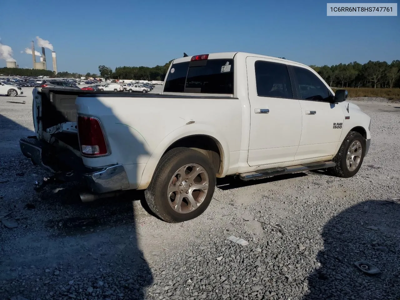 2017 Ram 1500 Laramie VIN: 1C6RR6NT8HS747761 Lot: 75240584