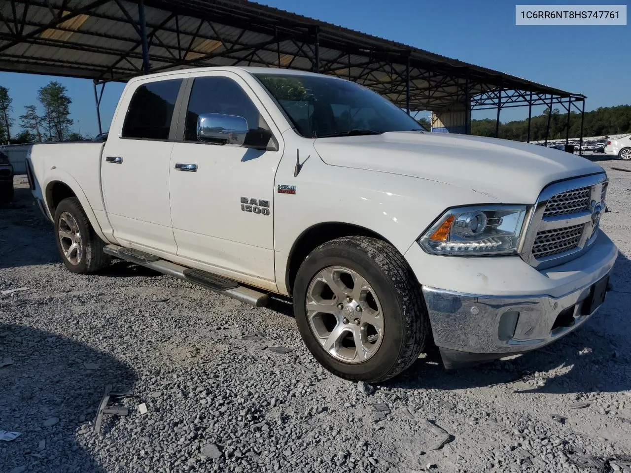 2017 Ram 1500 Laramie VIN: 1C6RR6NT8HS747761 Lot: 75240584