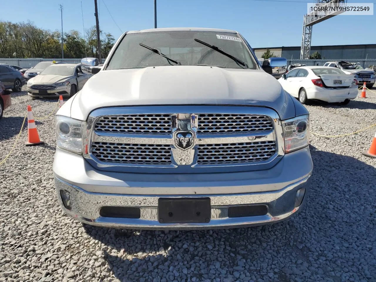 2017 Ram 1500 Laramie VIN: 1C6RR7NT9HS722549 Lot: 75272724