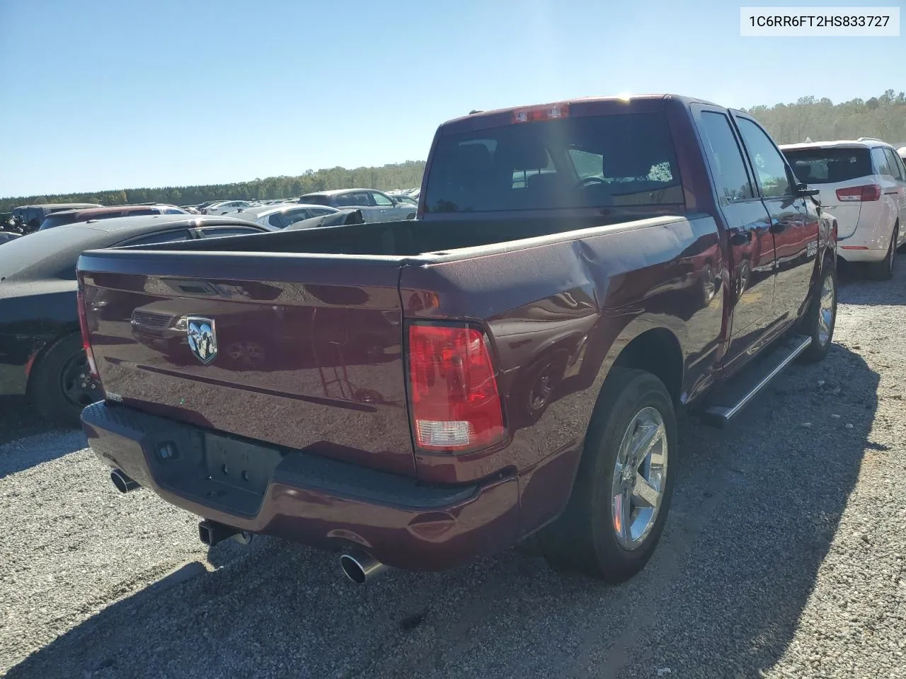 2017 Ram 1500 St VIN: 1C6RR6FT2HS833727 Lot: 75482164