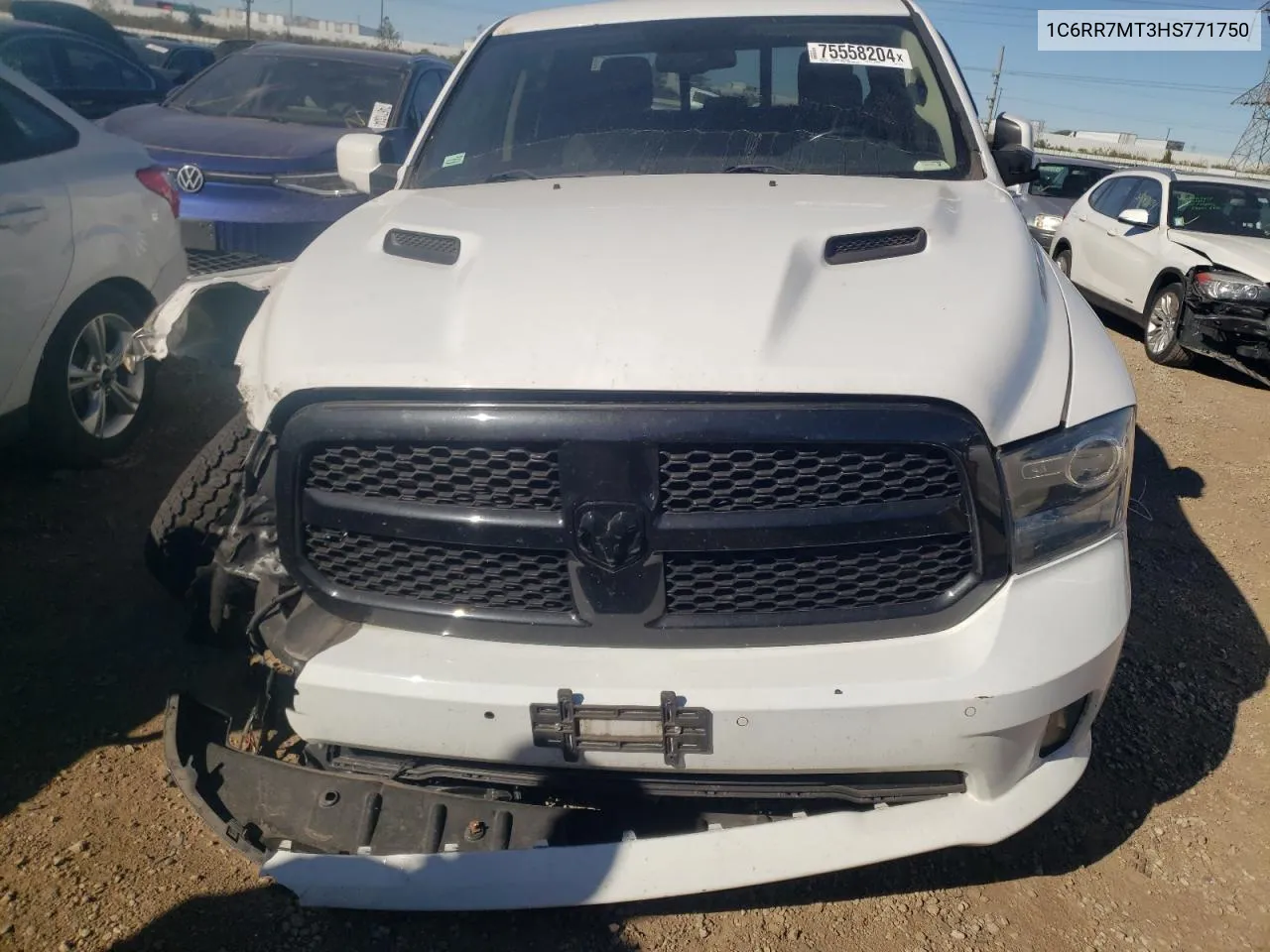 2017 Ram 1500 Sport VIN: 1C6RR7MT3HS771750 Lot: 75558204