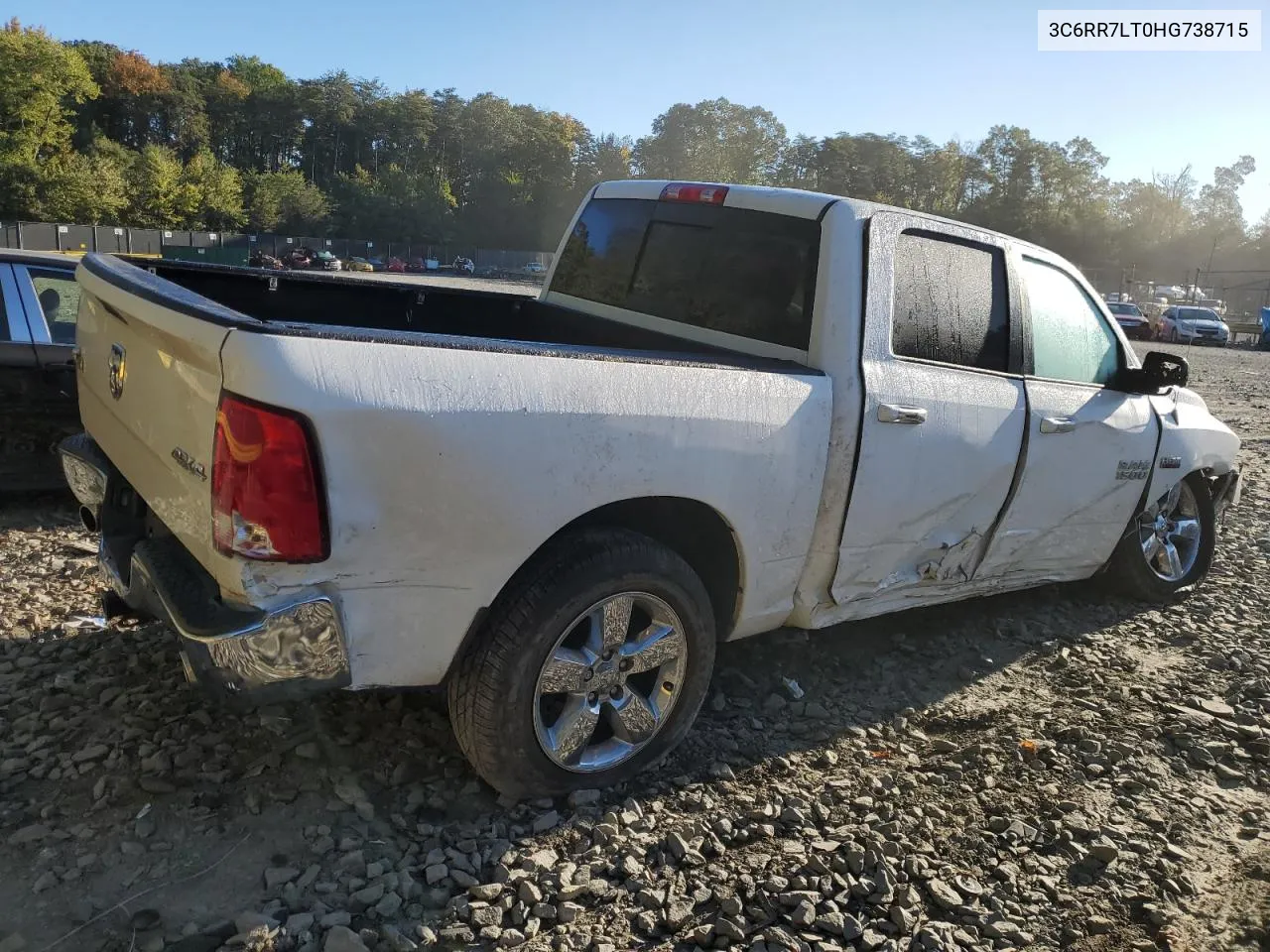 2017 Ram 1500 Slt VIN: 3C6RR7LT0HG738715 Lot: 75661604