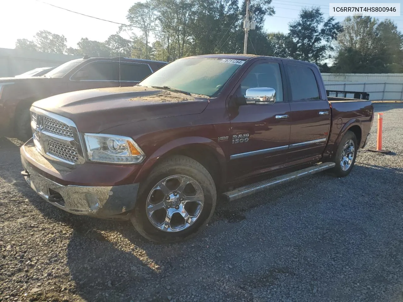 2017 Ram 1500 Laramie VIN: 1C6RR7NT4HS800946 Lot: 75711284