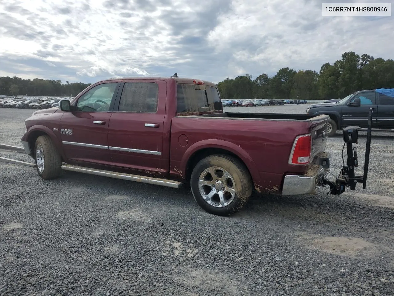 2017 Ram 1500 Laramie VIN: 1C6RR7NT4HS800946 Lot: 75711284