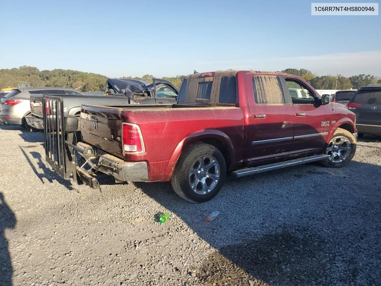 2017 Ram 1500 Laramie VIN: 1C6RR7NT4HS800946 Lot: 75711284