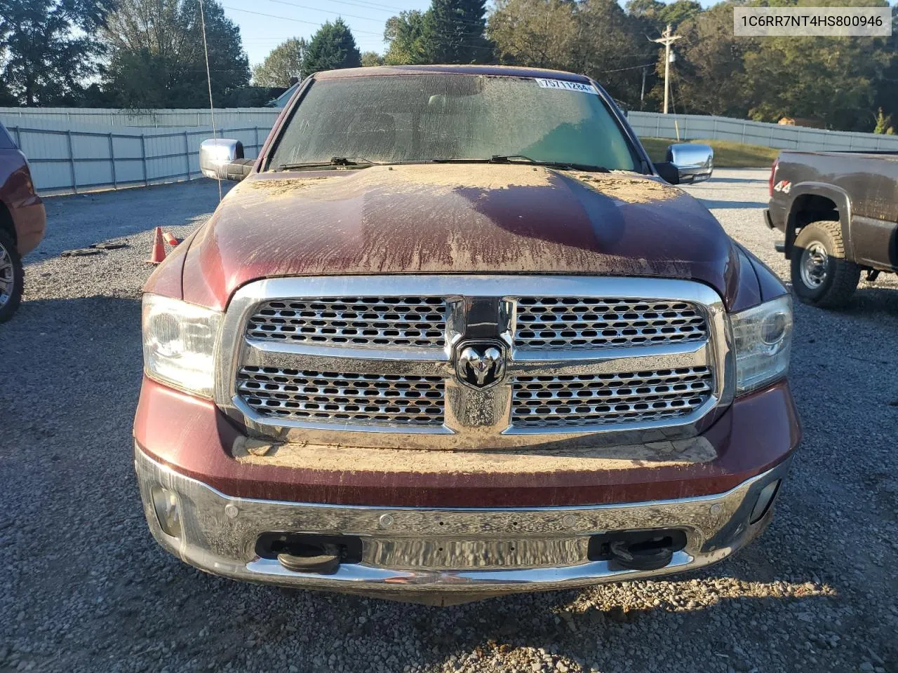 2017 Ram 1500 Laramie VIN: 1C6RR7NT4HS800946 Lot: 75711284