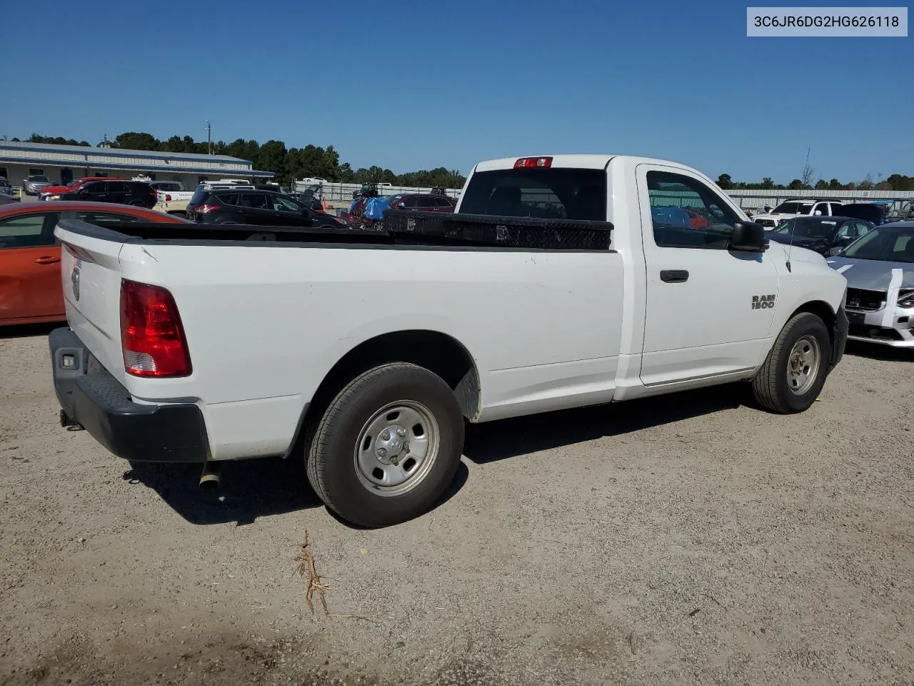 2017 Ram 1500 St VIN: 3C6JR6DG2HG626118 Lot: 75746674