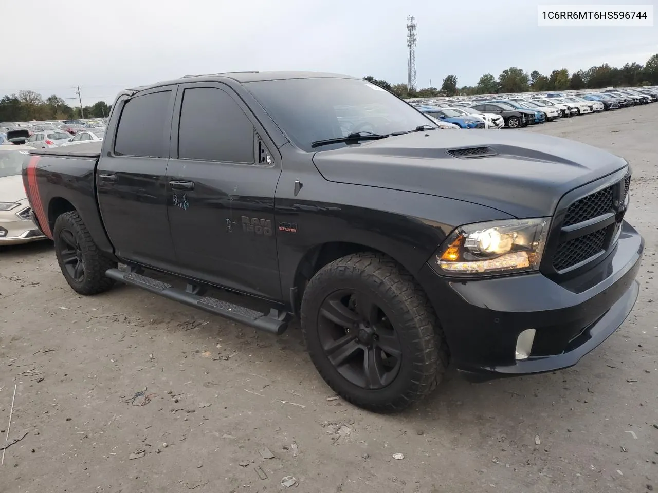 2017 Ram 1500 Sport VIN: 1C6RR6MT6HS596744 Lot: 75795194