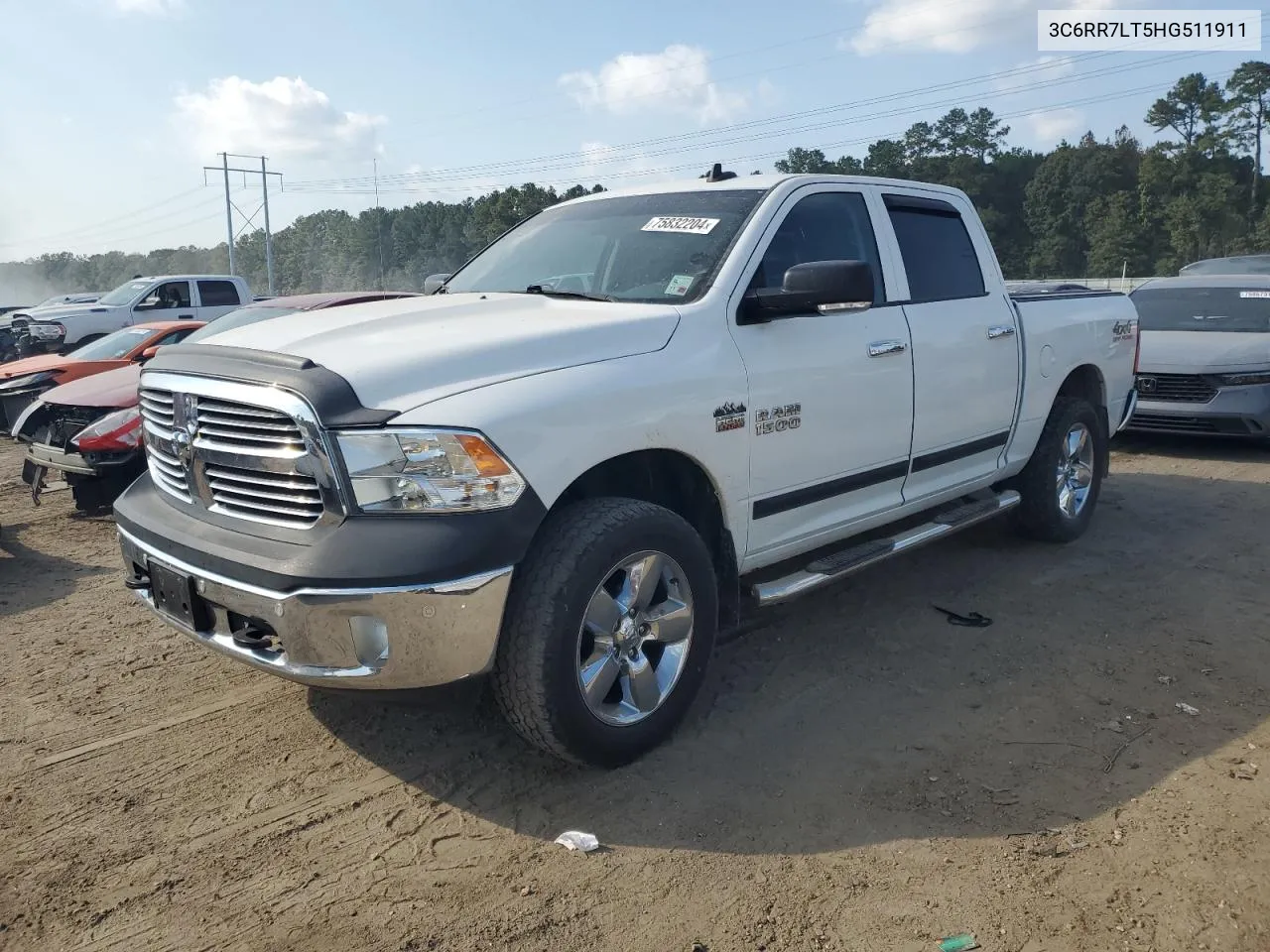 2017 Ram 1500 Slt VIN: 3C6RR7LT5HG511911 Lot: 75832204