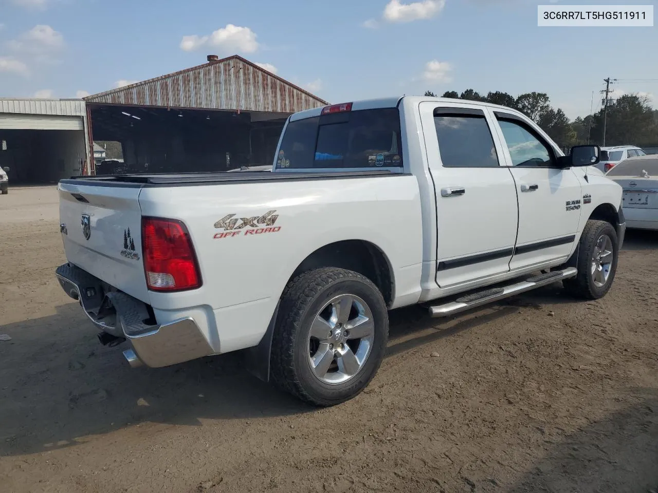 2017 Ram 1500 Slt VIN: 3C6RR7LT5HG511911 Lot: 75832204