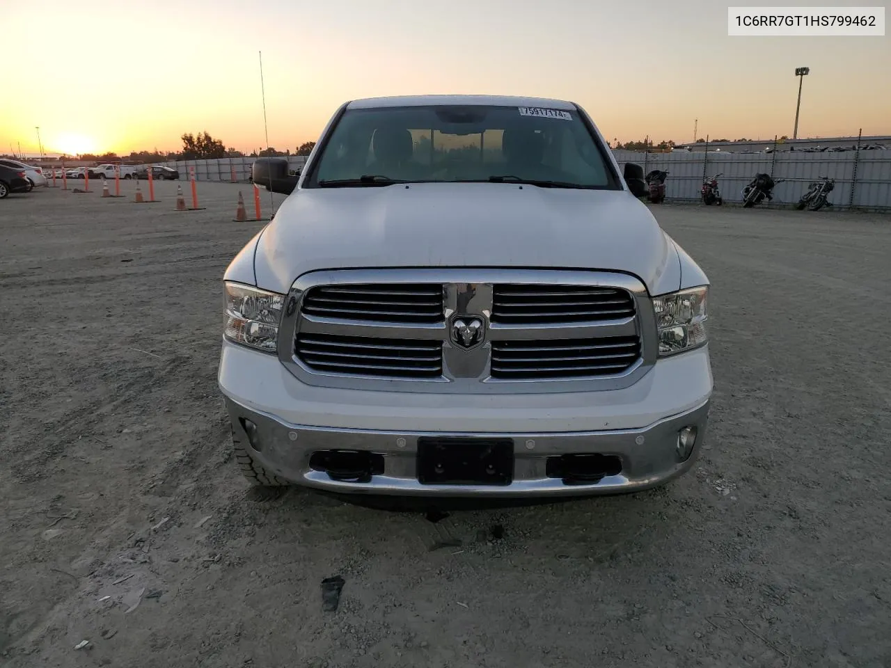 2017 Ram 1500 Slt VIN: 1C6RR7GT1HS799462 Lot: 75917174