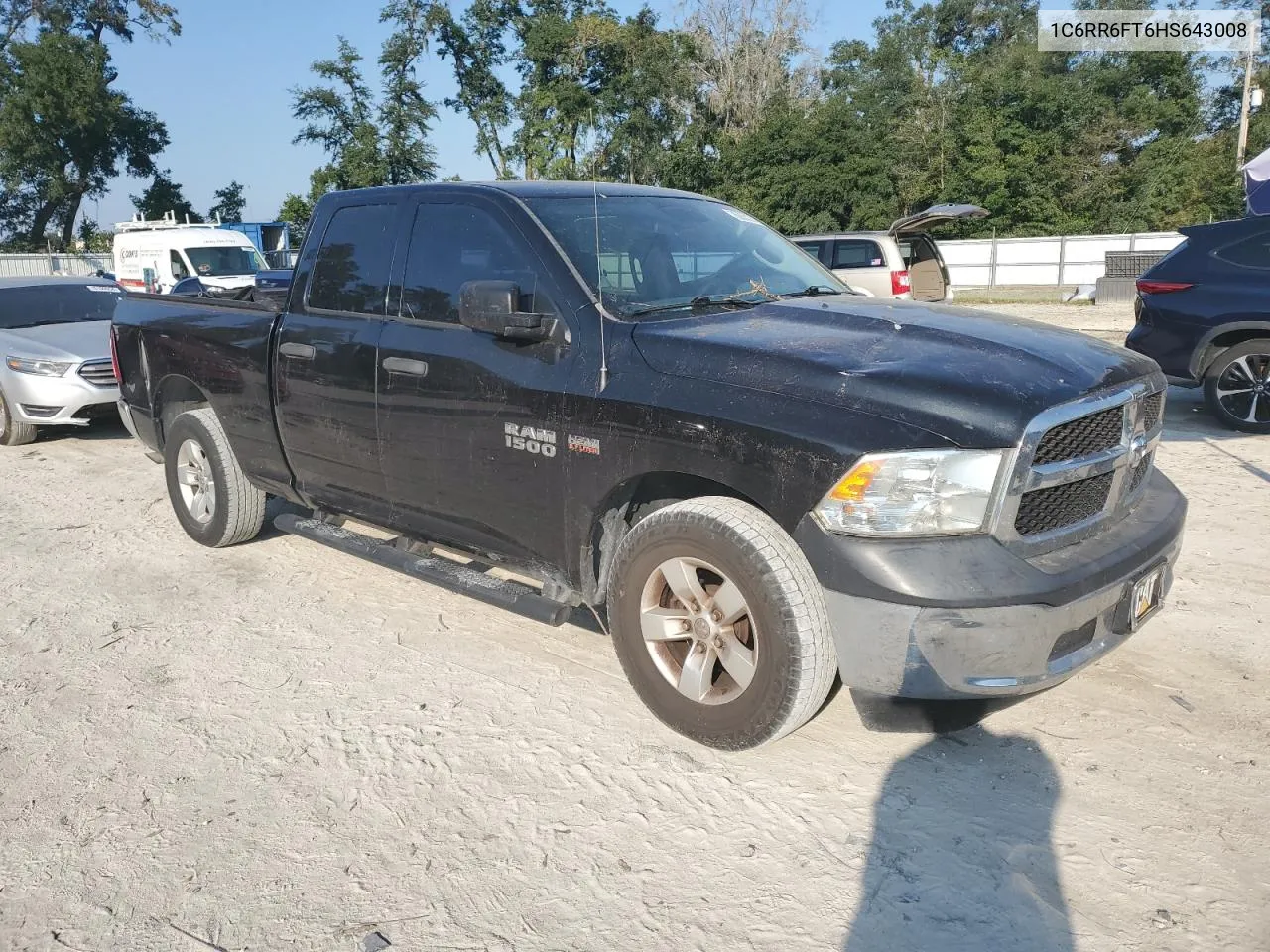 2017 Ram 1500 St VIN: 1C6RR6FT6HS643008 Lot: 76262274