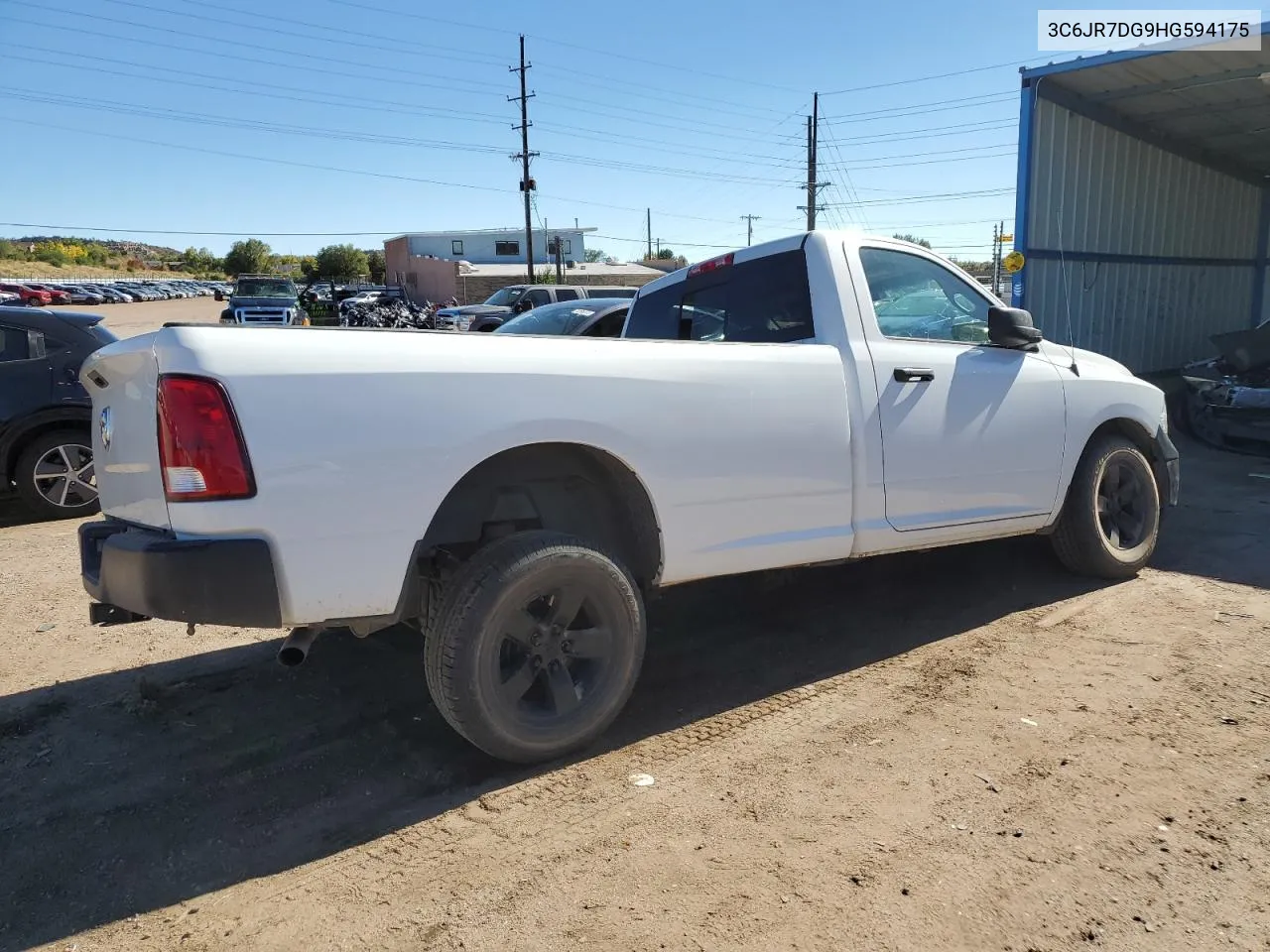 2017 Ram 1500 St VIN: 3C6JR7DG9HG594175 Lot: 76326034