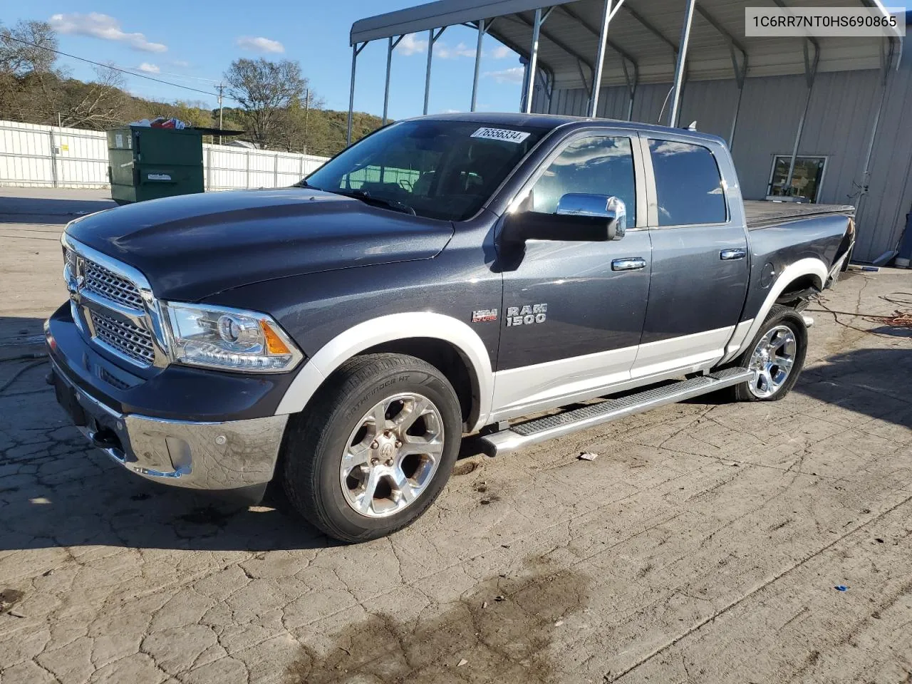 2017 Ram 1500 Laramie VIN: 1C6RR7NT0HS690865 Lot: 76556334