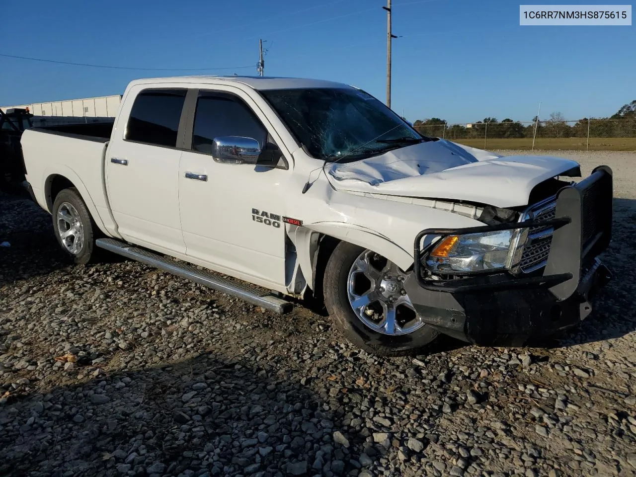 2017 Ram 1500 Laramie VIN: 1C6RR7NM3HS875615 Lot: 76590284