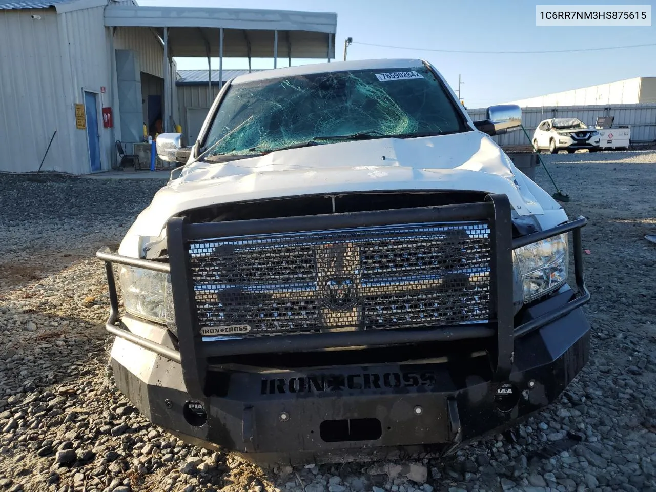 2017 Ram 1500 Laramie VIN: 1C6RR7NM3HS875615 Lot: 76590284