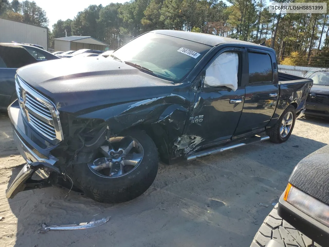 2017 Ram 1500 Slt VIN: 1C6RR7LG6HS851399 Lot: 76870044