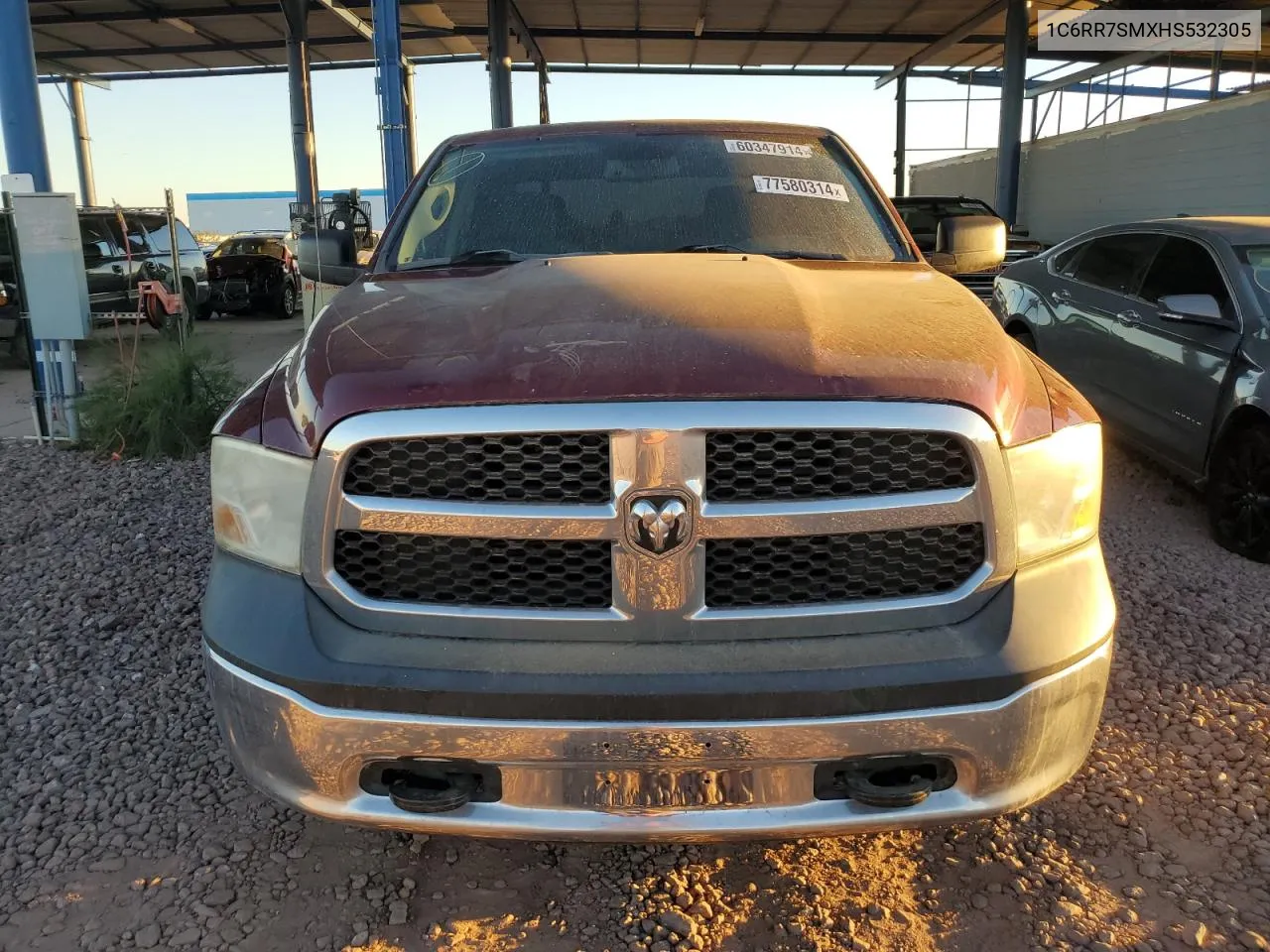 2017 Ram 1500 St VIN: 1C6RR7SMXHS532305 Lot: 77580314