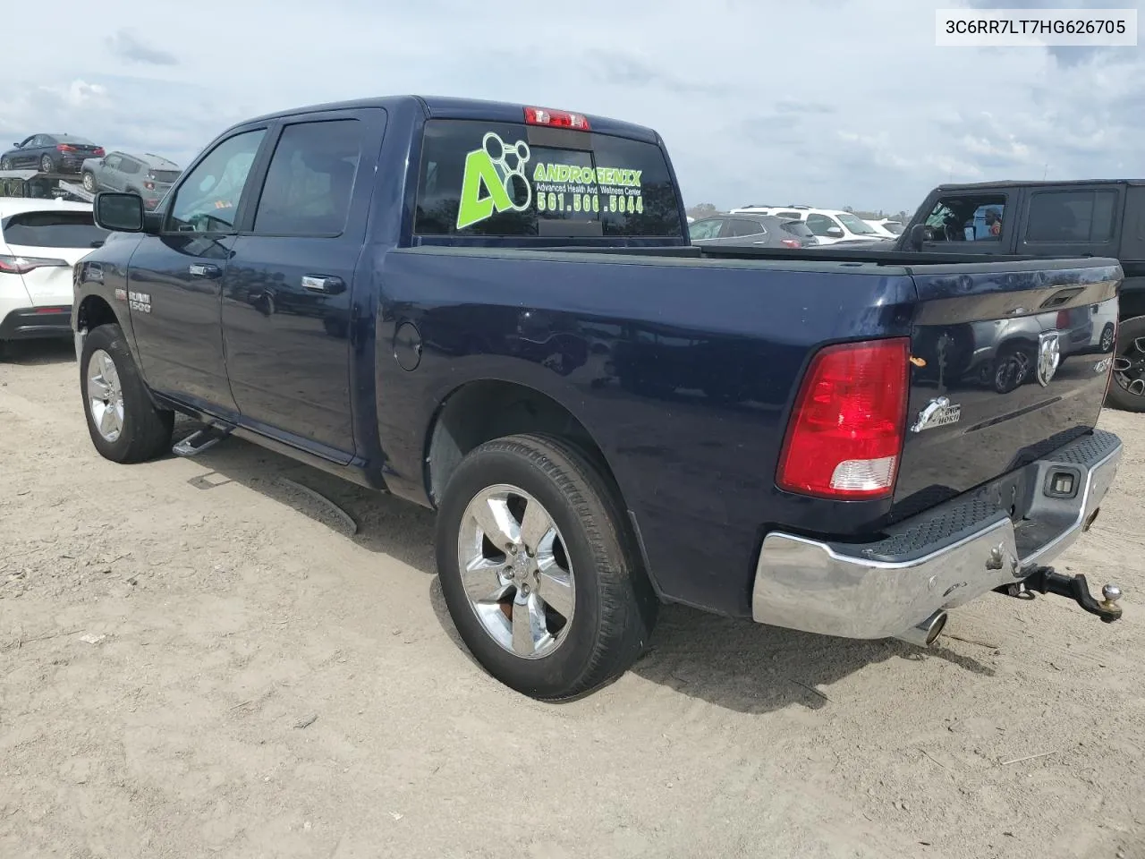 2017 Ram 1500 Slt VIN: 3C6RR7LT7HG626705 Lot: 77748404