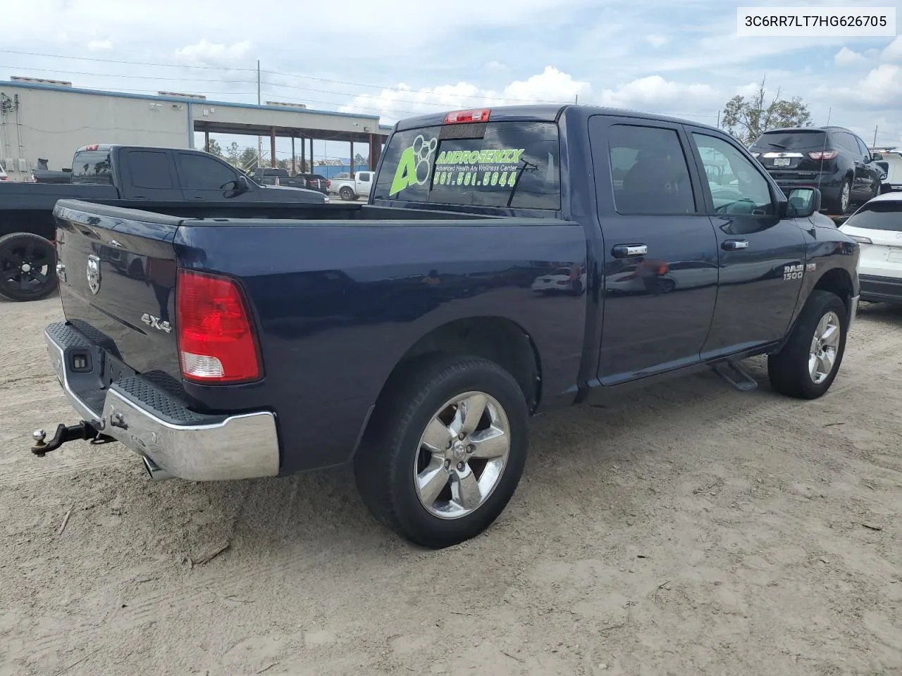 2017 Ram 1500 Slt VIN: 3C6RR7LT7HG626705 Lot: 77748404