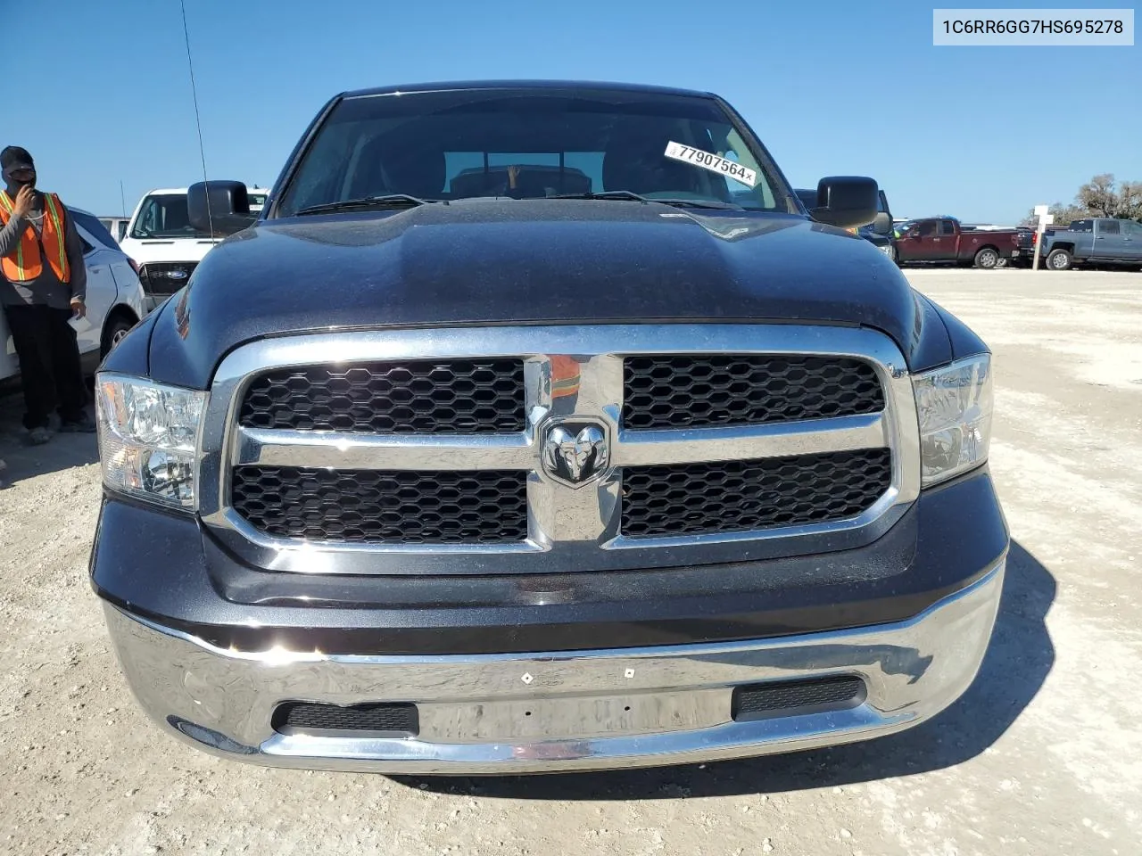 2017 Ram 1500 Slt VIN: 1C6RR6GG7HS695278 Lot: 77907564