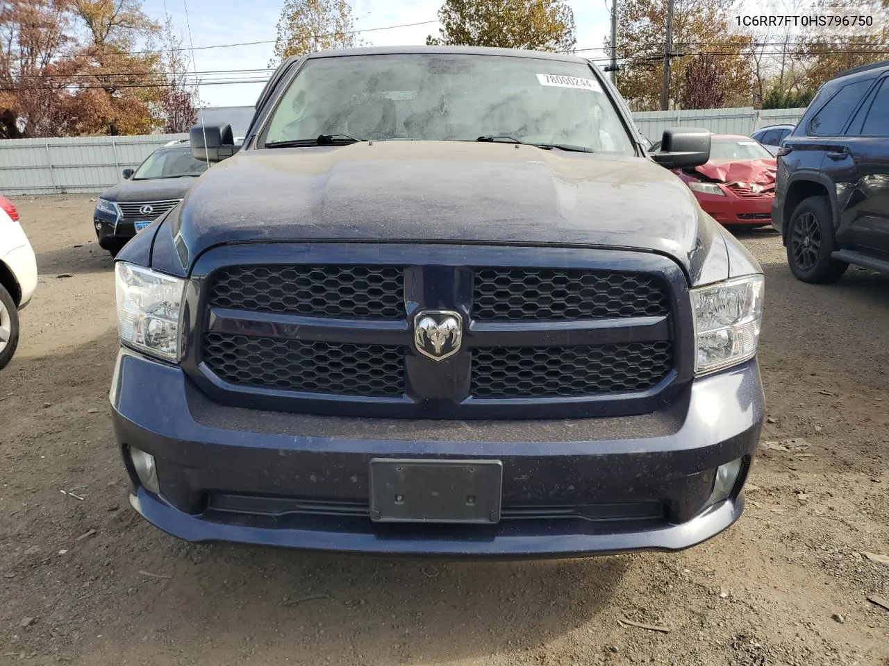 2017 Ram 1500 St VIN: 1C6RR7FT0HS796750 Lot: 78000244