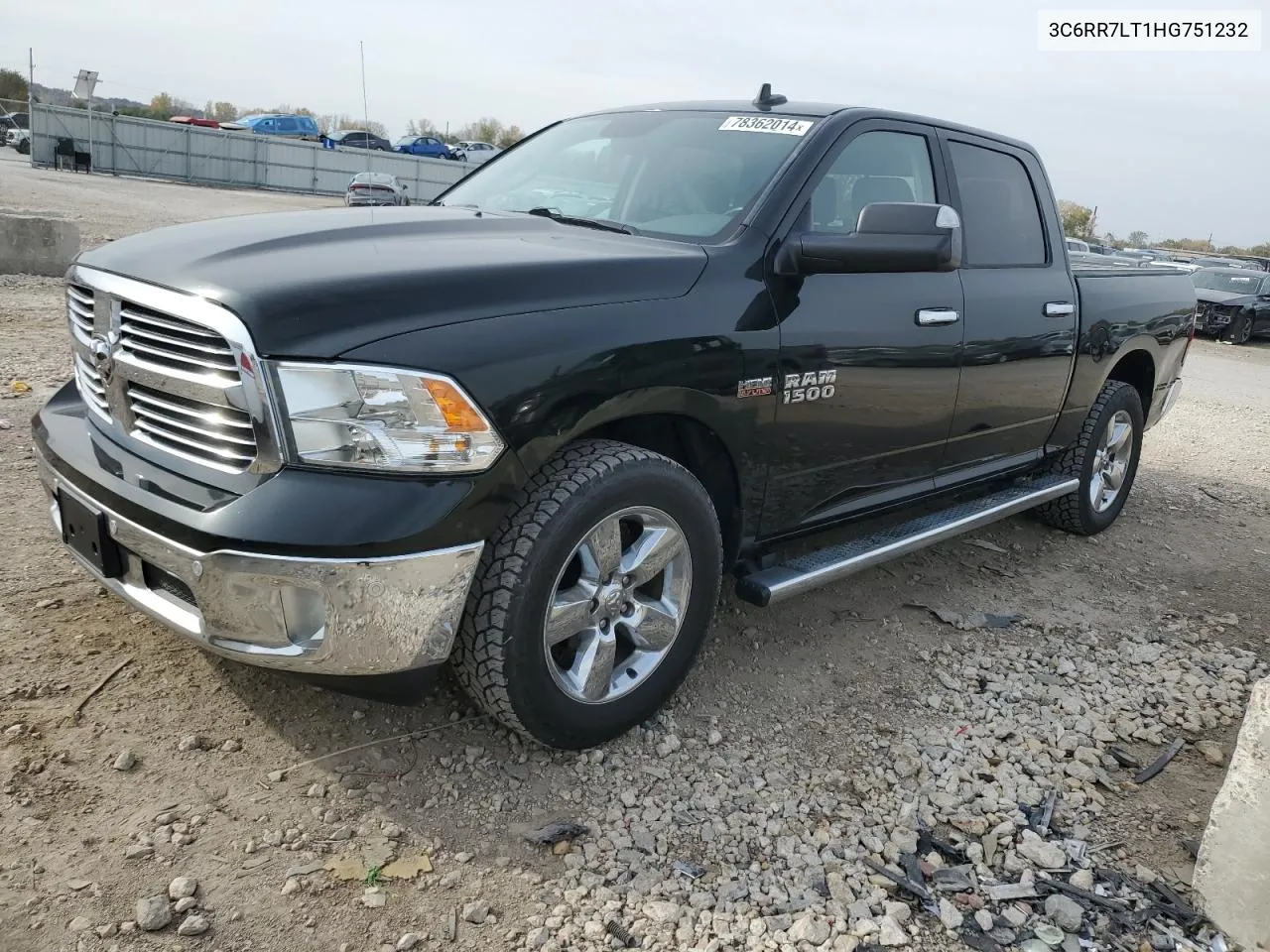 2017 Ram 1500 Slt VIN: 3C6RR7LT1HG751232 Lot: 78362014