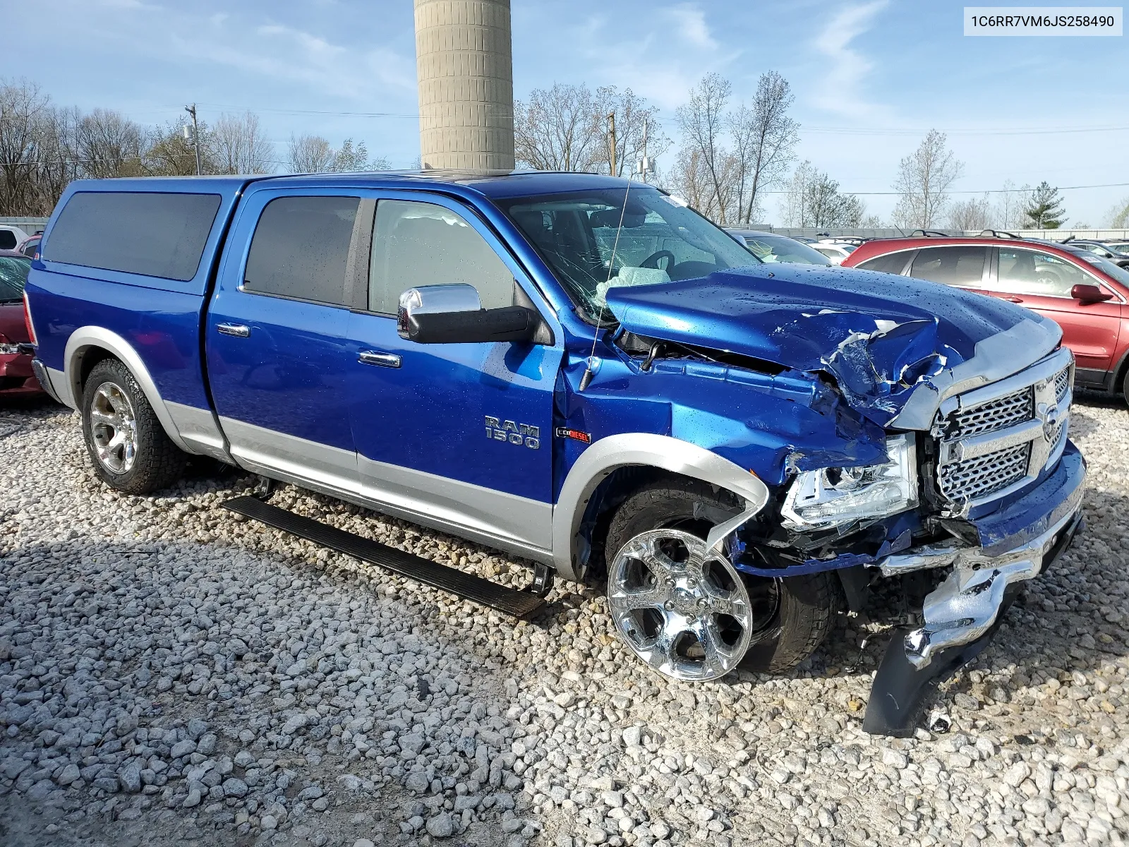 2018 Ram 1500 Laramie VIN: 1C6RR7VM6JS258490 Lot: 51238484