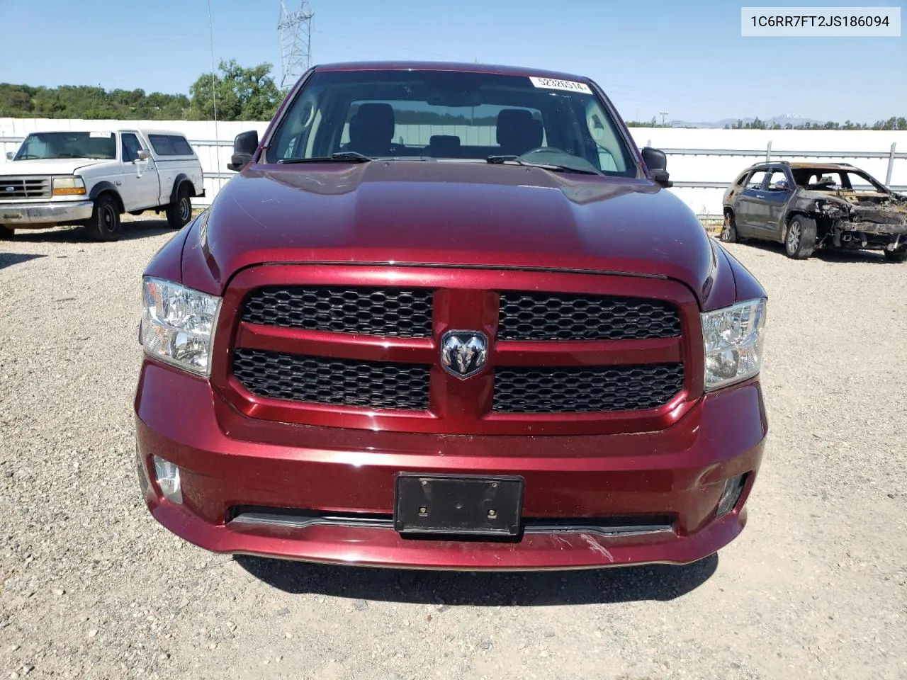 2018 Ram 1500 St VIN: 1C6RR7FT2JS186094 Lot: 52326514