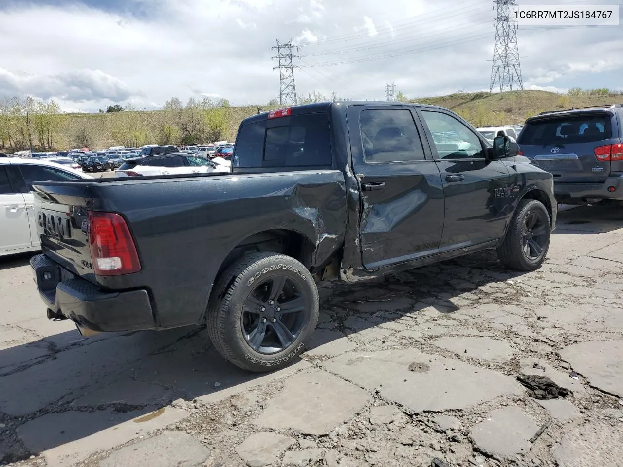 2018 Ram 1500 Sport VIN: 1C6RR7MT2JS184767 Lot: 53110004