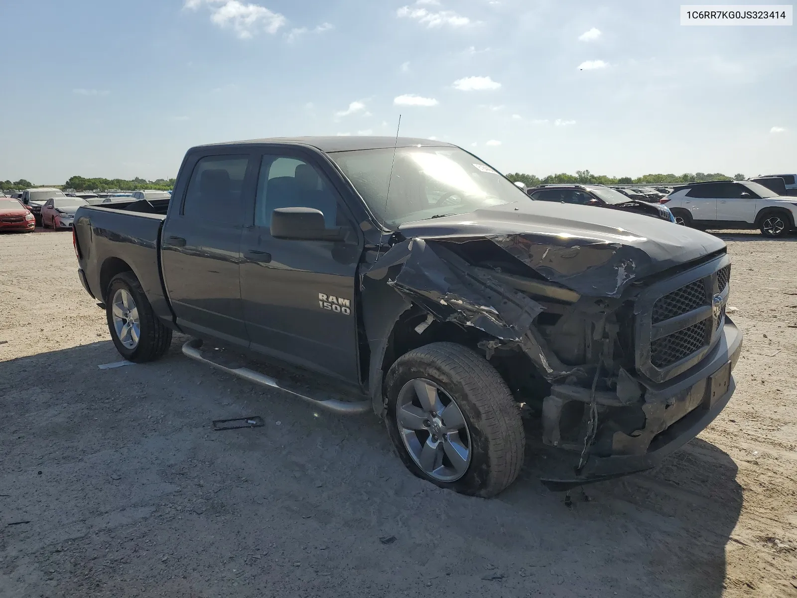 2018 Ram 1500 St VIN: 1C6RR7KG0JS323414 Lot: 61844044