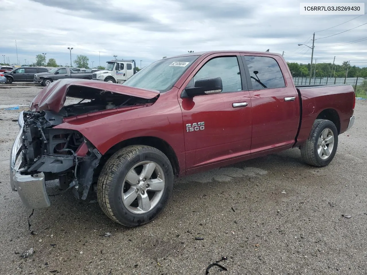 2018 Ram 1500 Slt VIN: 1C6RR7LG3JS269430 Lot: 62105634