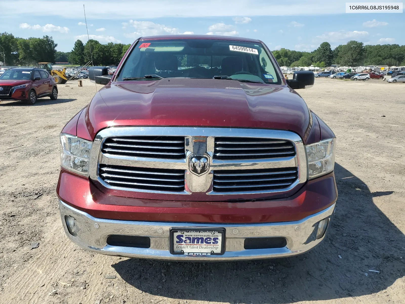 2018 Ram 1500 Slt VIN: 1C6RR6LG8JS195948 Lot: 64599514