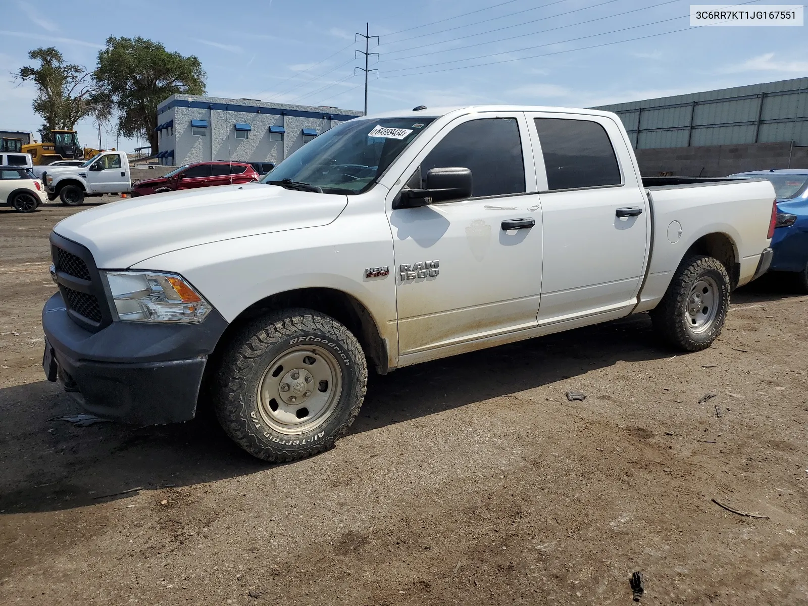 2018 Ram 1500 St VIN: 3C6RR7KT1JG167551 Lot: 64899434