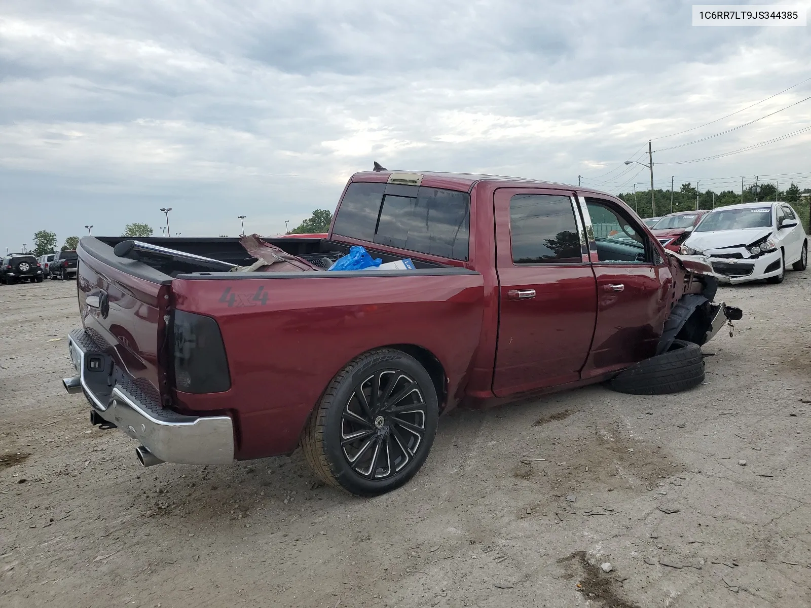 2018 Ram 1500 Slt VIN: 1C6RR7LT9JS344385 Lot: 66129554