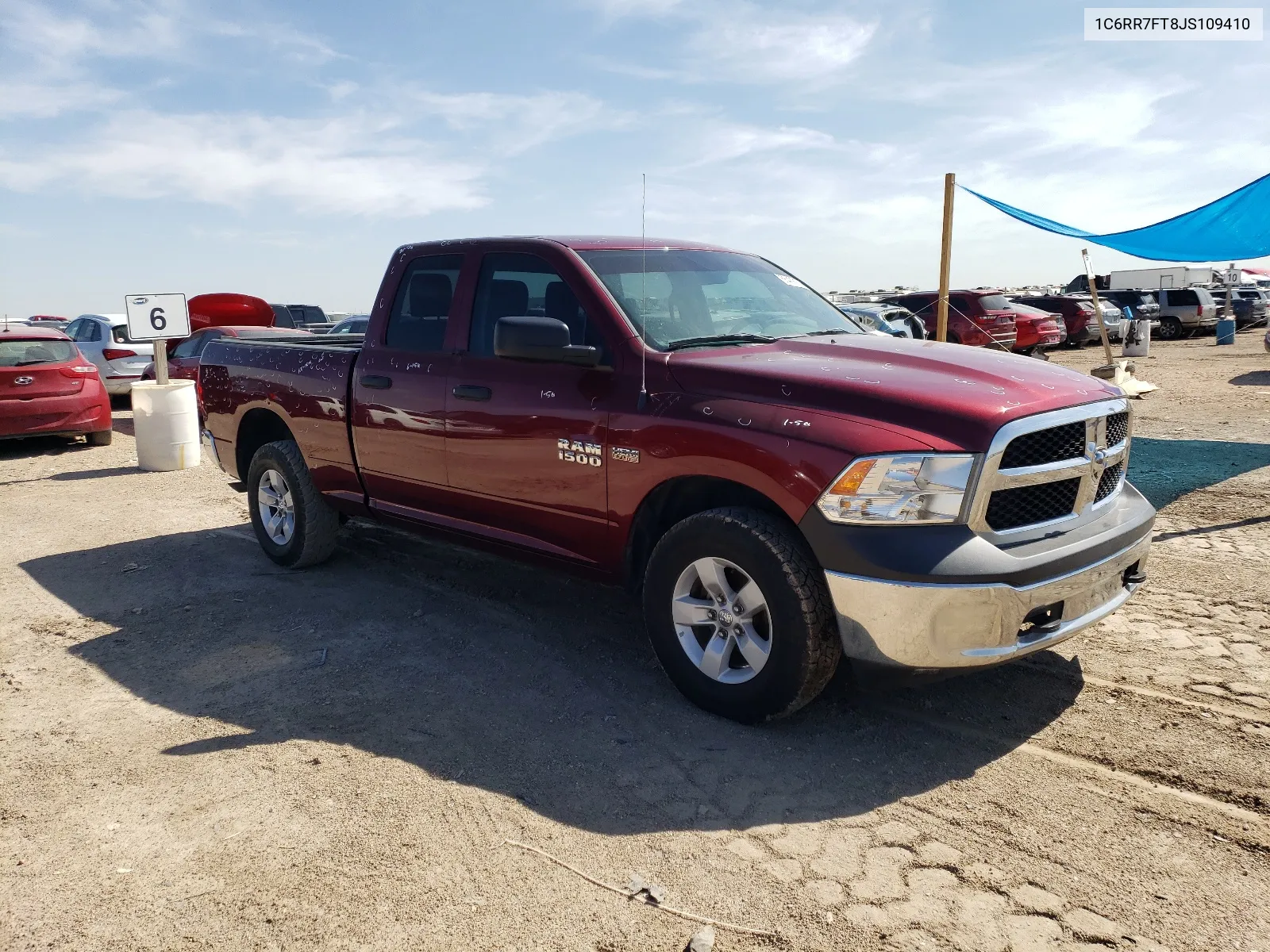 2018 Ram 1500 St VIN: 1C6RR7FT8JS109410 Lot: 66409174