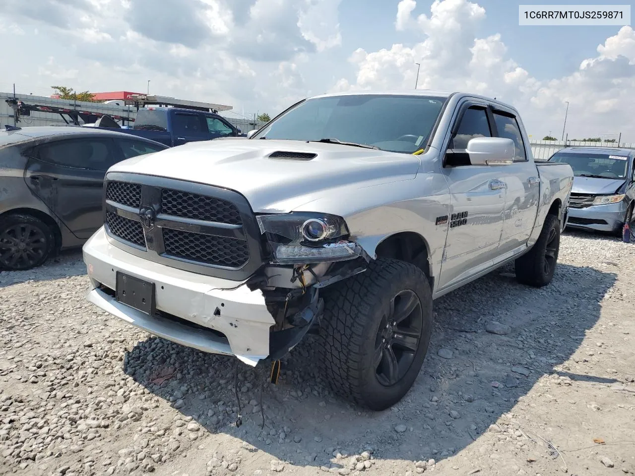 1C6RR7MT0JS259871 2018 Ram 1500 Sport