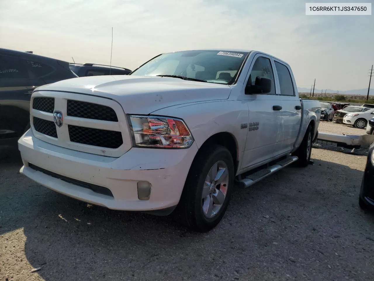 2018 Ram 1500 St VIN: 1C6RR6KT1JS347650 Lot: 70639094