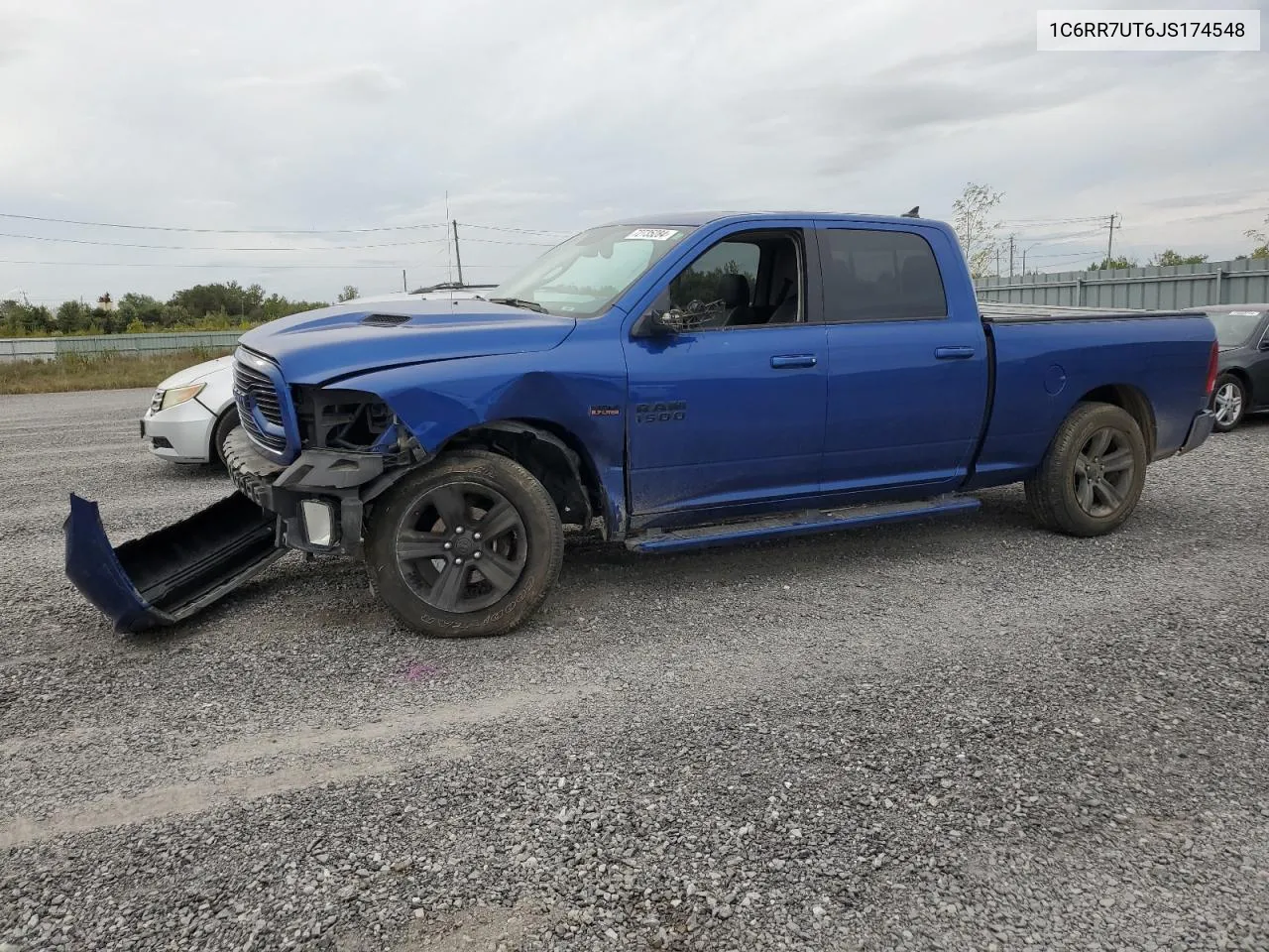 2018 Ram 1500 Sport VIN: 1C6RR7UT6JS174548 Lot: 72735284