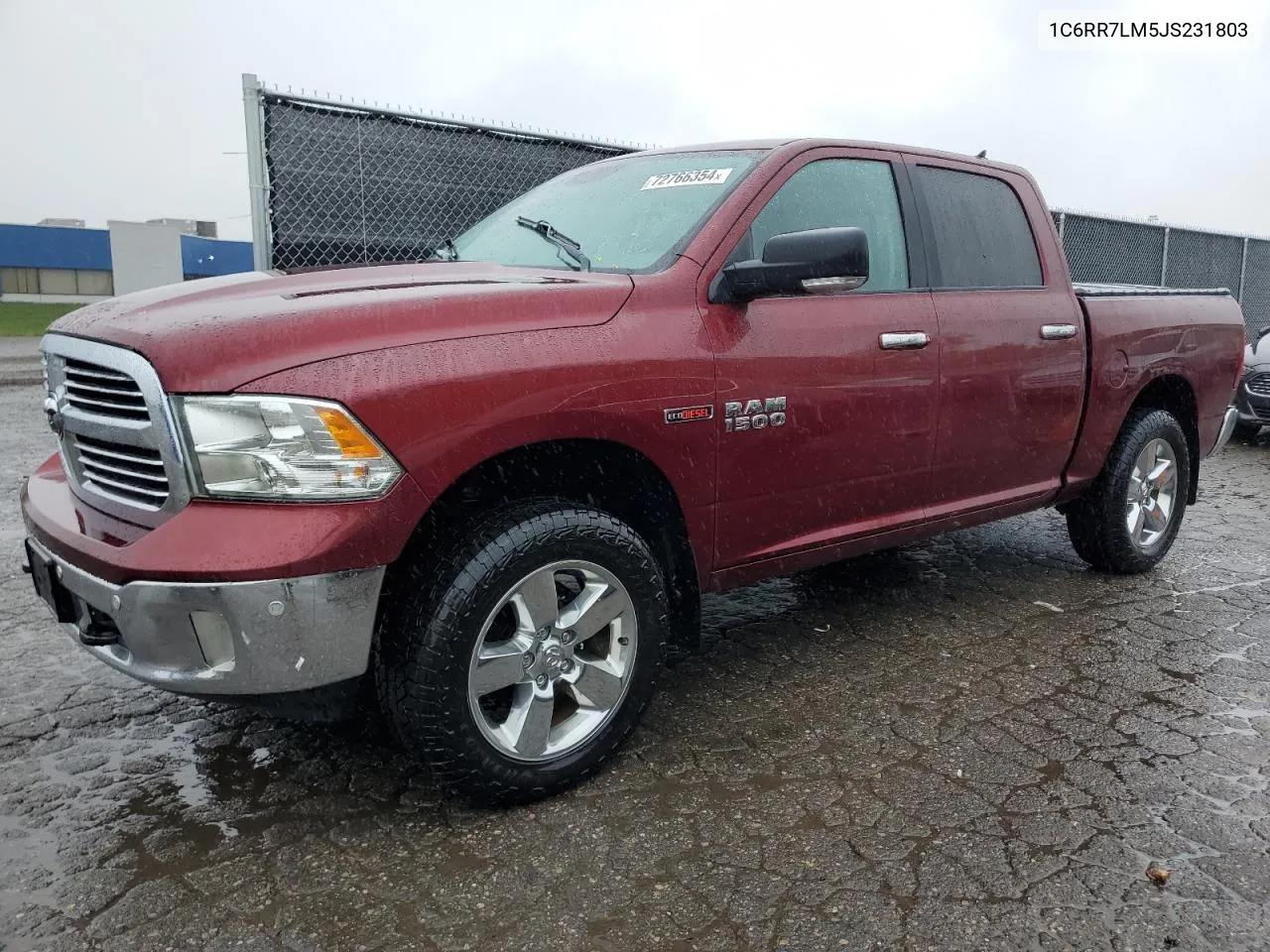 2018 Ram 1500 Slt VIN: 1C6RR7LM5JS231803 Lot: 72766354