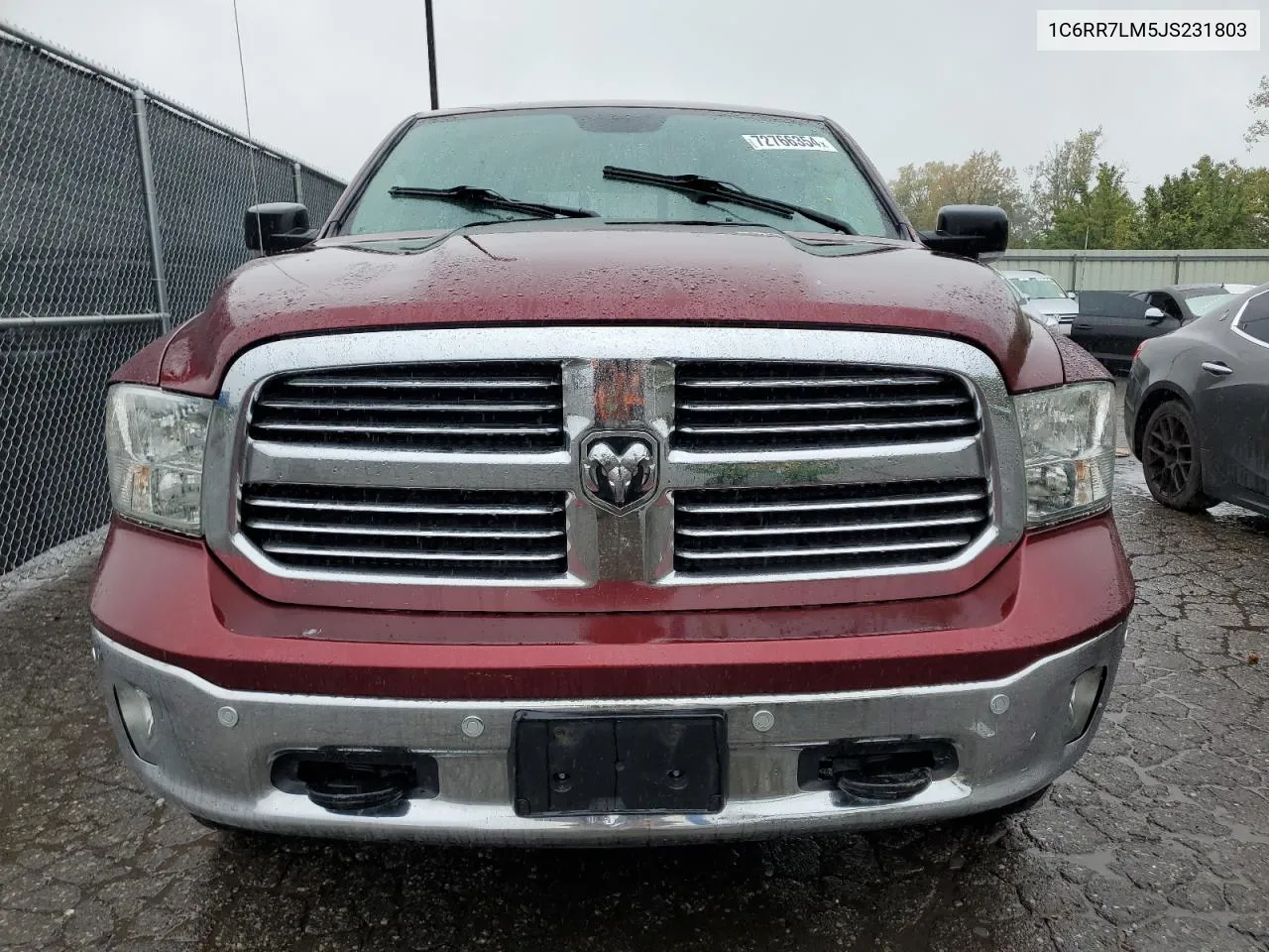 2018 Ram 1500 Slt VIN: 1C6RR7LM5JS231803 Lot: 72766354