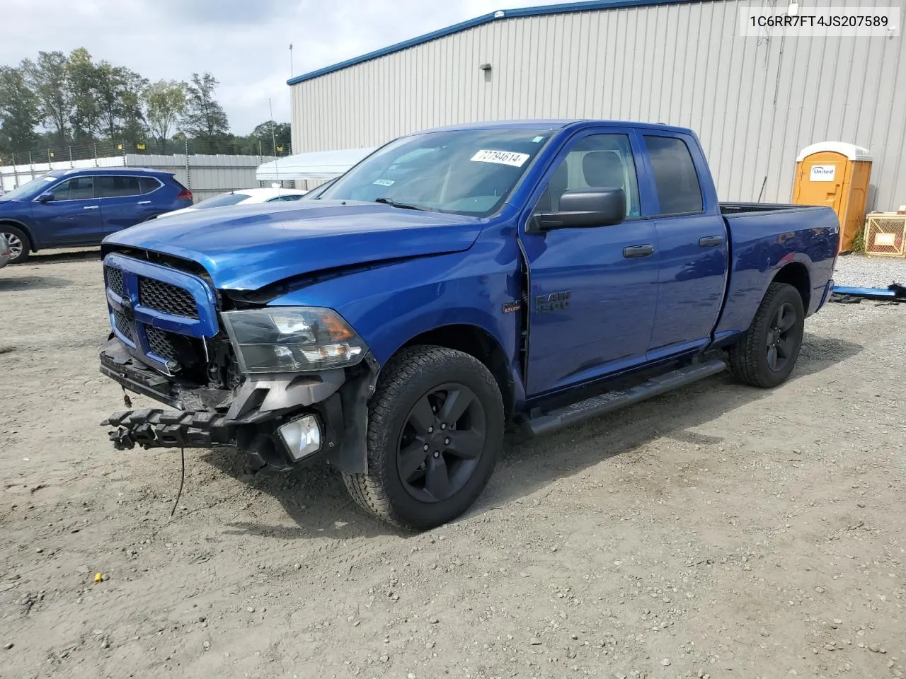 2018 Ram 1500 St VIN: 1C6RR7FT4JS207589 Lot: 72794614