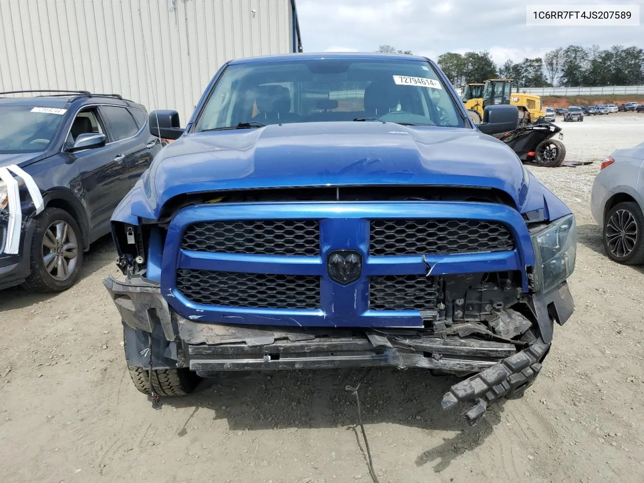 2018 Ram 1500 St VIN: 1C6RR7FT4JS207589 Lot: 72794614