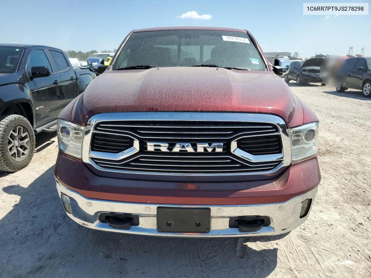 2018 Ram 1500 Longhorn VIN: 1C6RR7PT9JS278298 Lot: 74216554