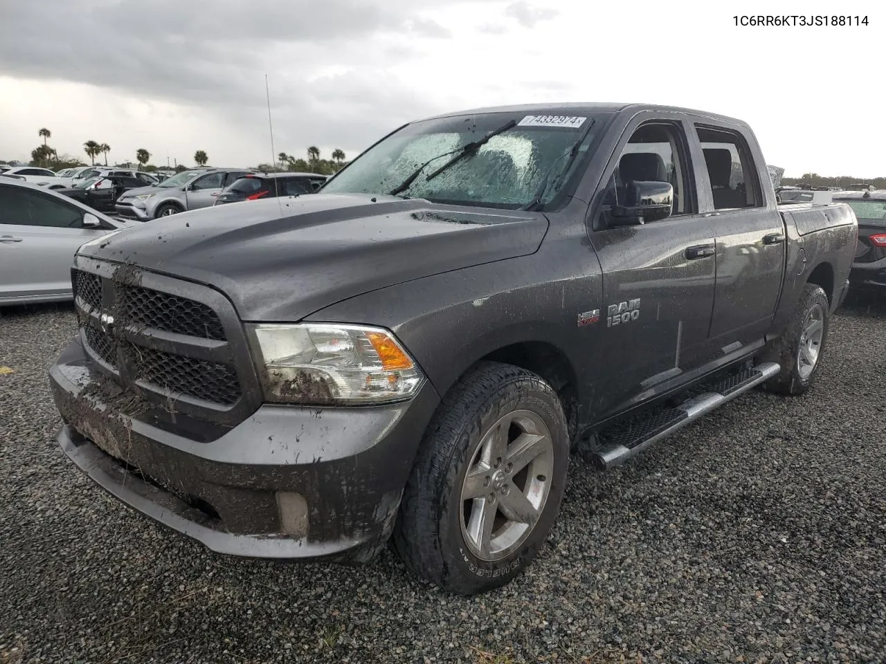 2018 Ram 1500 St VIN: 1C6RR6KT3JS188114 Lot: 74332974