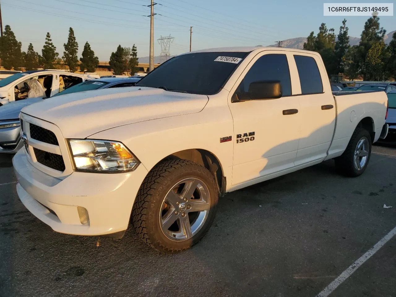 2018 Ram 1500 St VIN: 1C6RR6FT8JS149495 Lot: 74750784