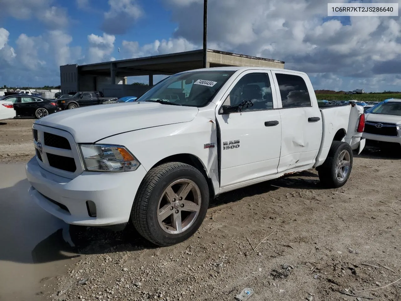 2018 Ram 1500 St VIN: 1C6RR7KT2JS286640 Lot: 74804434