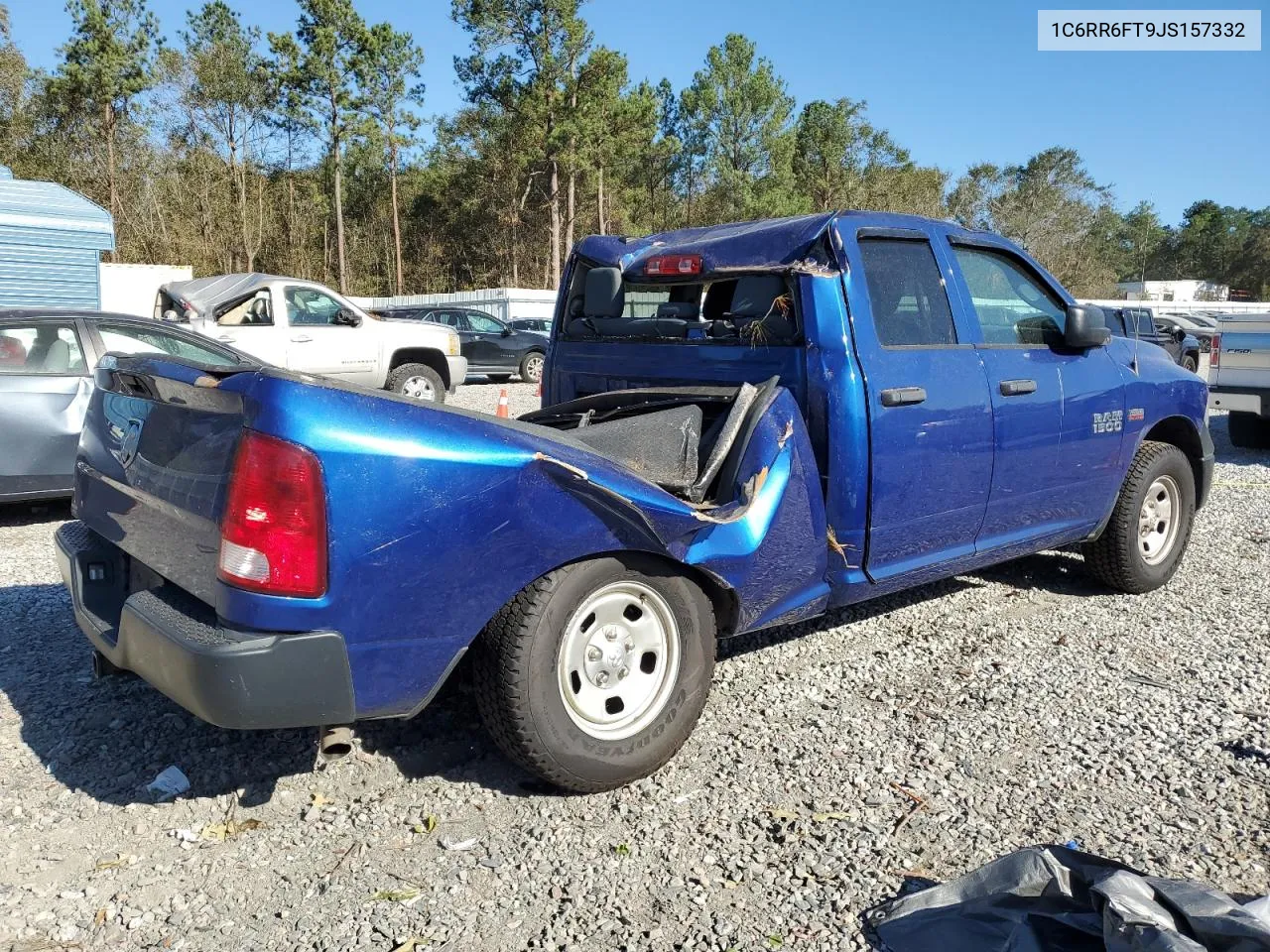 2018 Ram 1500 St VIN: 1C6RR6FT9JS157332 Lot: 75066574